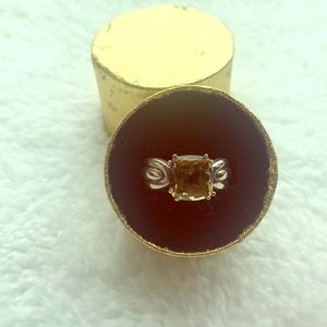 Vintage smoky quartz ring